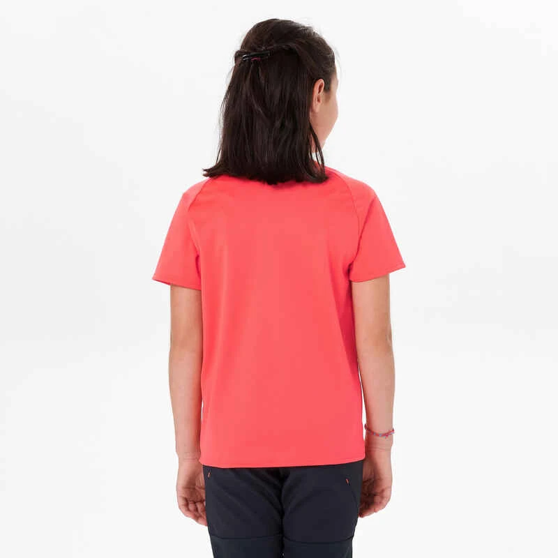 Quechua T Shirt De Randonnée - MH500 Corail - Enfant 7-15 Ans 4 Quechua T Shirt De Randonnée - MH500 Corail - Enfant 7-15 Ans – Image 4
