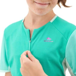 Quechua T Shirt De Randonnée - MH550 Turquoise - Enfant 7-15 Ans -Magasin De Vêtements De Sport t shirt de randonnee mh550 turquoise enfant 2