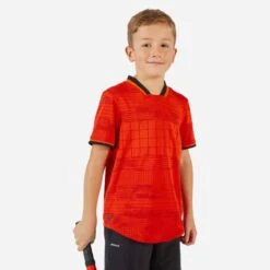 Artengo T-shirt De Tennis Garcon - TTS900 Rouge