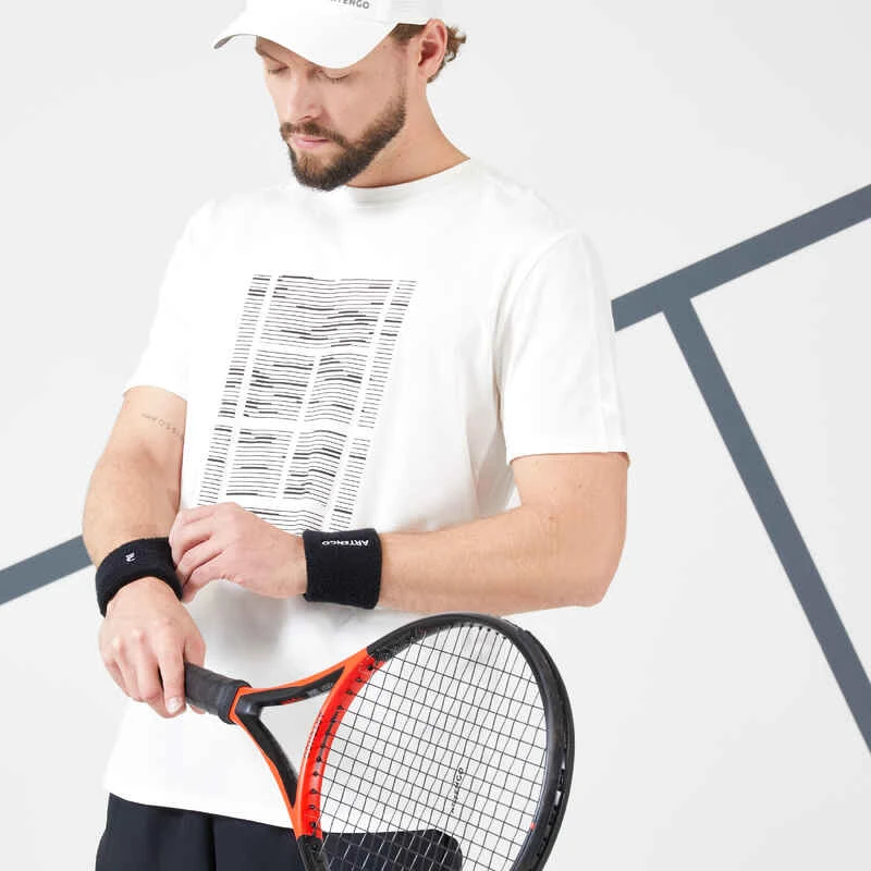 Artengo T-Shirt De Tennis Homme - TTS Soft Blanc Cassé 3 Artengo T-Shirt De Tennis Homme - TTS Soft Blanc Cassé – Image 3