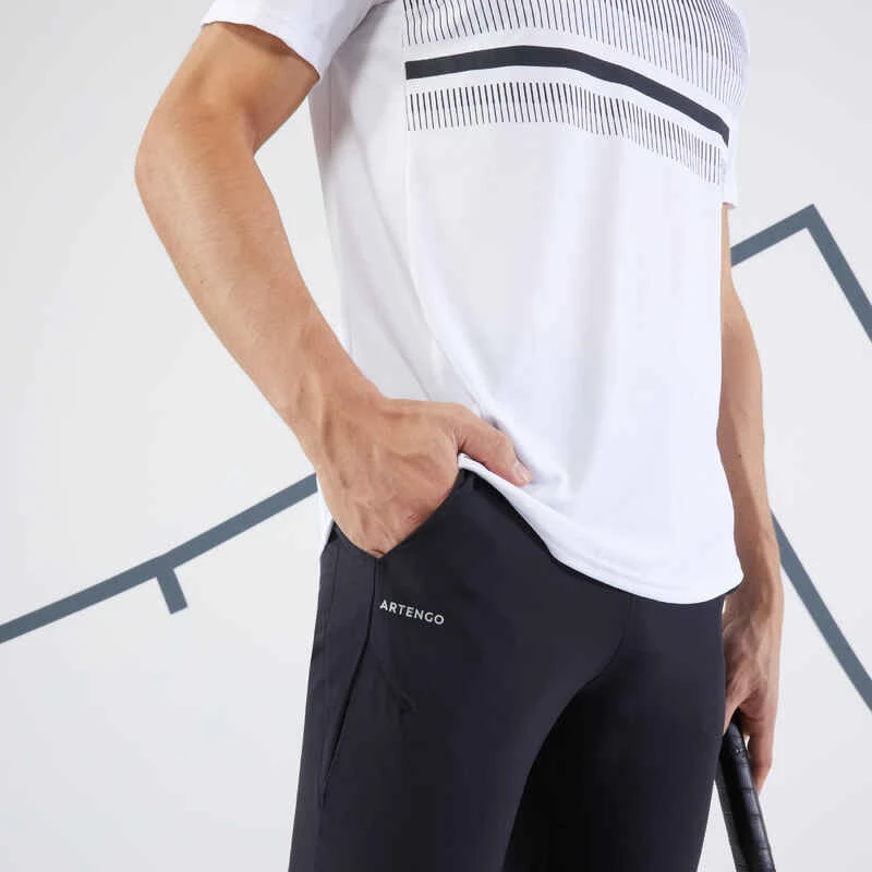 Artengo T-Shirt De Tennis Manches Courtes Homme - Essential Blanc 3 Artengo T-Shirt De Tennis Manches Courtes Homme - Essential Blanc – Image 3