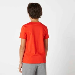 T-shirt Enfant Coton - Basique Rouge Avec Imprimé -Magasin De Vêtements De Sport t shirt enfant coton basique gris chine avec imprime 2