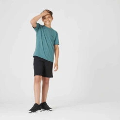 T-shirt Enfant Coton Respirant - 500 Vert Kaki 14 T-shirt Enfant Coton Respirant - 500 Vert Kaki -Magasin De Vêtements De Sport t shirt enfant coton respirant 500 gris fonce 4