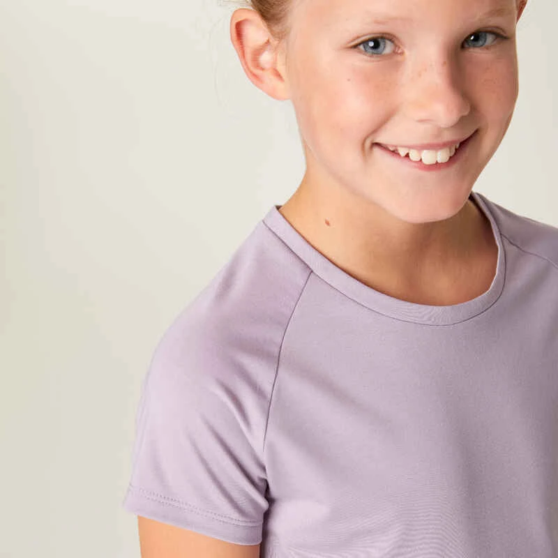 Decathlon T-shirt Fille Respirant - S500 Violet 3 Decathlon T-shirt Fille Respirant - S500 Violet – Image 3
