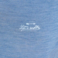 T-shirt De Trek Voyage - Manches Courtes - Laine Mérinos TRAVEL 100 Bleu Femme -Magasin De Vêtements De Sport t shirt laine merinos de trek voyage travel 100 bleu femme 3