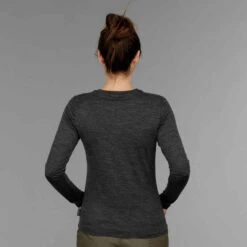 T-shirt Laine Mérinos De Trek Voyage - TRAVEL 100 Gris Femme -Magasin De Vêtements De Sport t shirt laine merinos de trek voyage travel 100 gris femme 2