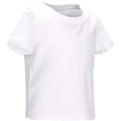 T-Shirt Manches Courtes 100 Baby Gym Blanc