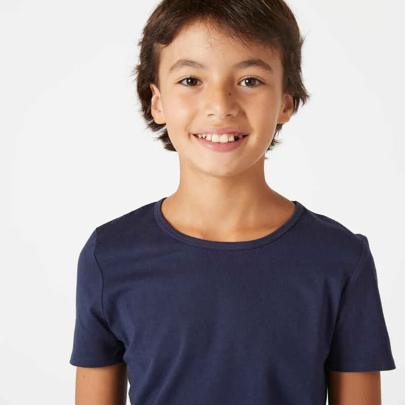 T-shirt Enfant Coton - Basique Marine 3 T-shirt Enfant Coton - Basique Marine – Image 3