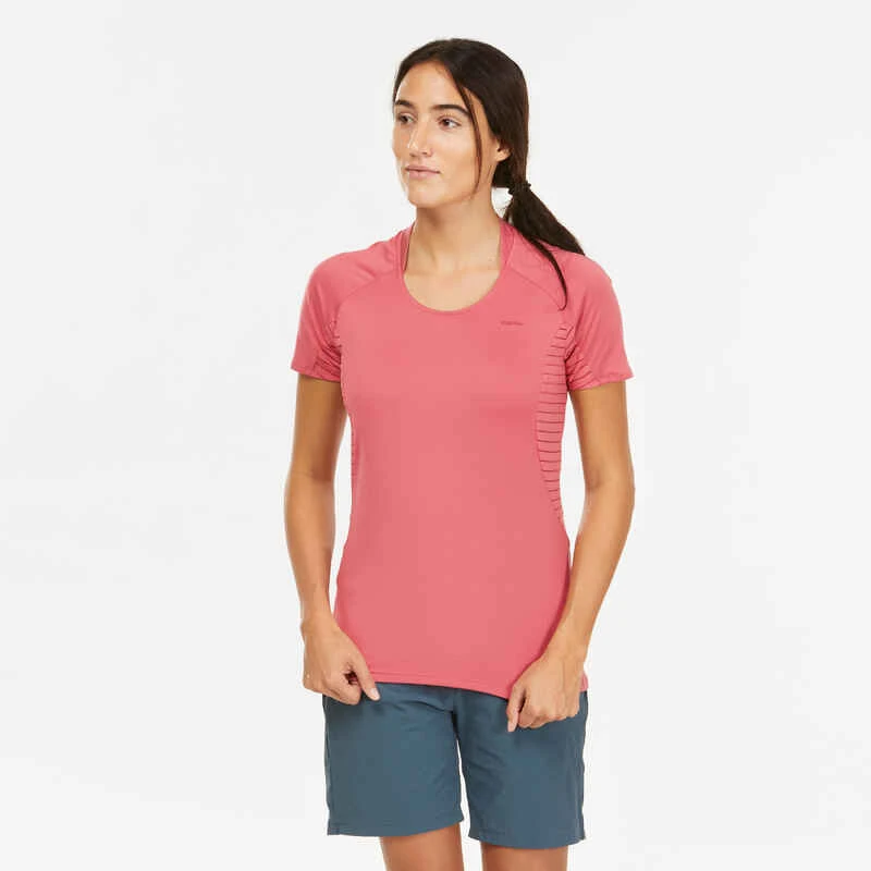 Quechua T-shirt Manches Courtes De Randonnée Montagne - MH500 - Femme 2 Quechua T-shirt Manches Courtes De Randonnée Montagne - MH500 - Femme – Image 2