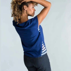 Tribord T-shirt Manches Courtes Femme Léger Sailing 100 Bleu -Magasin De Vêtements De Sport t shirt manches courtes femme leger sailing 100 bleu 3