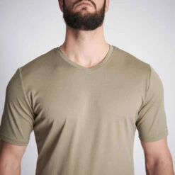 T-shirt Manches Courtes Respirant Chasse Homme 100 Vert Clair -Magasin De Vêtements De Sport t shirt manches courtes respirant chasse homme 100 camouflage vert 2