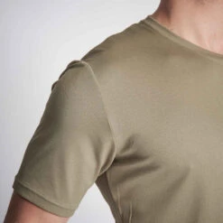T-shirt Manches Courtes Respirant Chasse Homme 100 Vert Clair -Magasin De Vêtements De Sport t shirt manches courtes respirant chasse homme 100 camouflage vert 3