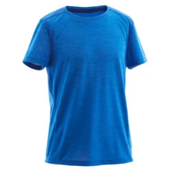 T-shirt Enfant Synthétique Respirant - 500 Bleu