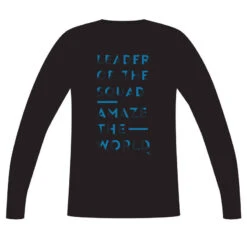 T-Shirt Manches Longues 100 Garçon GYM ENFANT Noir Imprimé