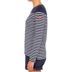 Tribord T-Shirt Manches Longues - Marinière De Voile Femme Sailing 100 Bleu -Magasin De Vêtements De Sport t shirt manches longues de voile femme sailing 100 bleu 2