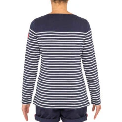 Tribord T-Shirt Manches Longues - Marinière De Voile Femme Sailing 100 Bleu -Magasin De Vêtements De Sport t shirt manches longues de voile femme sailing 100 bleu 3