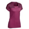 T-shirt Mérinos De Trek Montagne - TREK 500 Violet Femme