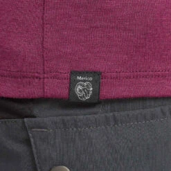 T-shirt Mérinos De Trek Montagne - TREK 500 Violet Femme -Magasin De Vêtements De Sport t shirt merinos de trek montagne trek 500 violet femme 4