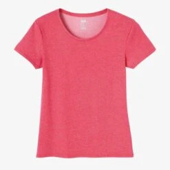T-shirt Regular Fitness Femme - 500 Essentials Rose Chiné 22 T-shirt Regular Fitness Femme - 500 Essentials Rose Chiné -Magasin De Vêtements De Sport t shirt regular 500 femme gris 5