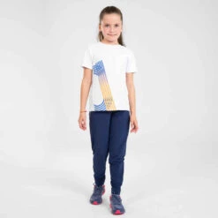 T-Shirt Running Respirant Enfant - KIPRUN DRY+ Blanc -Magasin De Vêtements De Sport t shirt running respirant enfant kiprun dry blanc 12