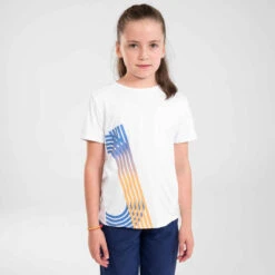 T-Shirt Running Respirant Enfant - KIPRUN DRY+ Blanc -Magasin De Vêtements De Sport t shirt running respirant enfant kiprun dry blanc 6