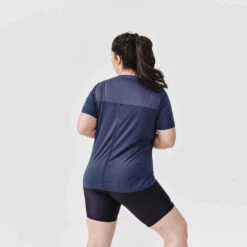 Kalenji T-shirt Respirant Running Femme - Dry+ Breath Bleu Foncé -Magasin De Vêtements De Sport t shirt running respirant femme dry breath bleu fonce 4
