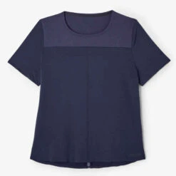 Kalenji T-shirt Respirant Running Femme - Dry+ Breath Bleu Foncé -Magasin De Vêtements De Sport t shirt running respirant femme dry breath bleu fonce 6