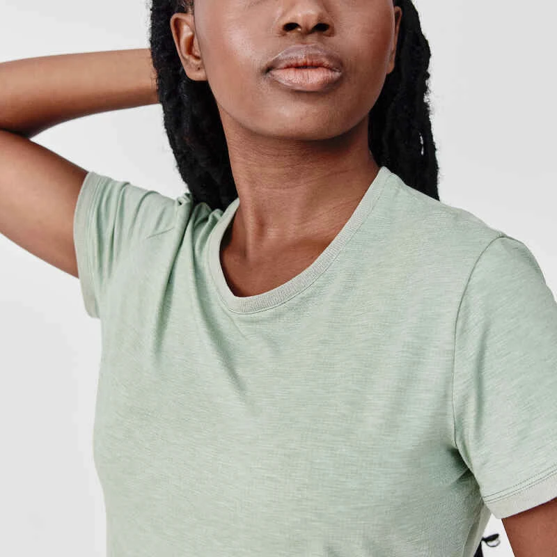 Kalenji T-shirt Running Doux Et Respirant Femme - Soft Kaki 3 Kalenji T-shirt Running Doux Et Respirant Femme - Soft Kaki – Image 3