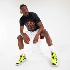 T-SHIRT / MAILLOT BASKETBALL HOMME/FEMME - TS500 FAST NOIR 16 T-SHIRT / MAILLOT BASKETBALL HOMME/FEMME - TS500 FAST NOIR -Magasin De Vêtements De Sport t shirt slash maillot de basketball homme ts500 blanc 6 photos 6