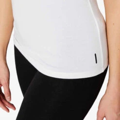 T-Shirt Slim 500 Femme Blanc -Magasin De Vêtements De Sport t shirt slim 500 femme blanc 5