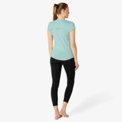 T-shirt Sport Pilates Gym Douce Femme 520 Vert 12 T-shirt Sport Pilates Gym Douce Femme 520 Vert -Magasin De Vêtements De Sport t shirt sport pilates gym douce femme 520 vert 2