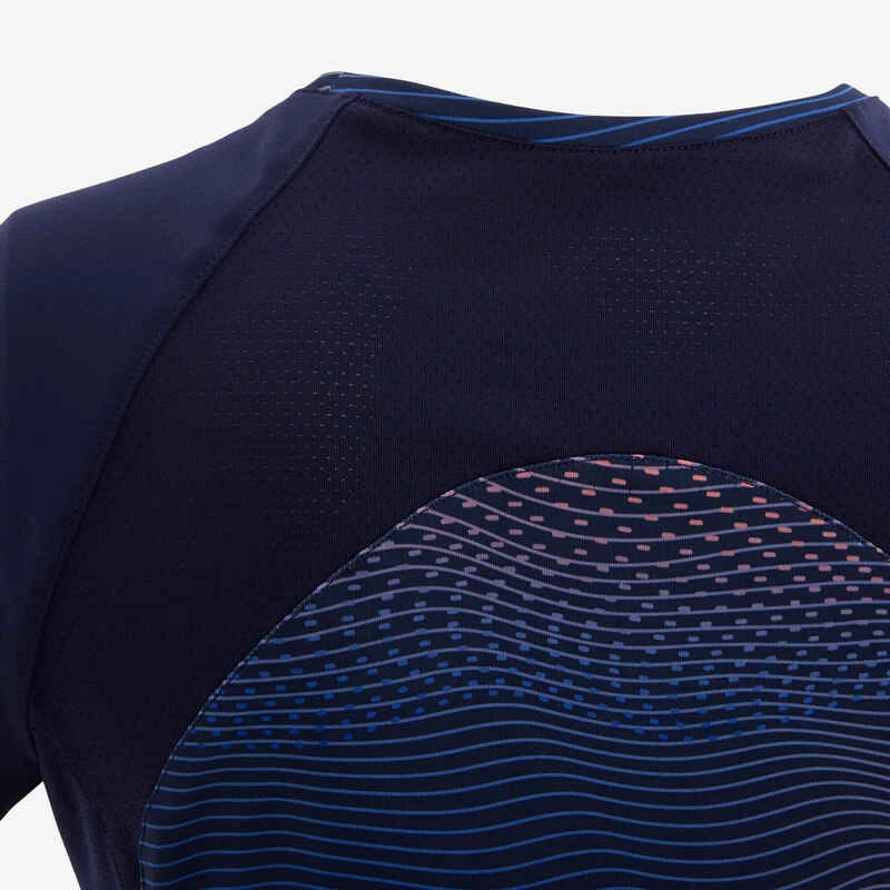 T-shirt Enfant Synthétique Respirant - 500 Bleu Marine Avec Imprimé 4 T-shirt Enfant Synthétique Respirant - 500 Bleu Marine Avec Imprimé – Image 4