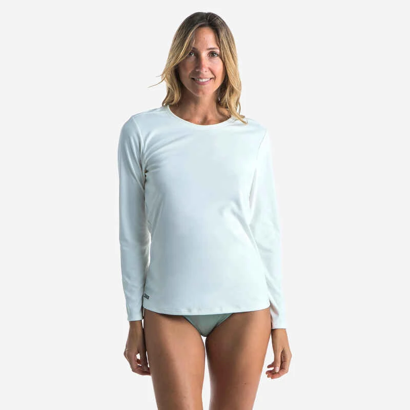 TEE SHIRT ANTI UV FEMME MANCHES LONGUES SURF MALOU GREIGE (SANS TEINTURE) 1 TEE SHIRT ANTI UV FEMME MANCHES LONGUES SURF MALOU GREIGE (SANS TEINTURE)