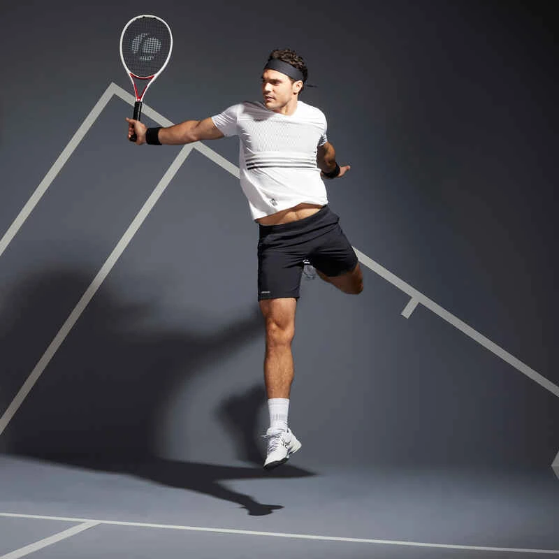 Artengo TEE SHIRT DE TENNIS HOMME TTS 900 LIGHT BLANC NOIR 2 Artengo TEE SHIRT DE TENNIS HOMME TTS 900 LIGHT BLANC NOIR – Image 2