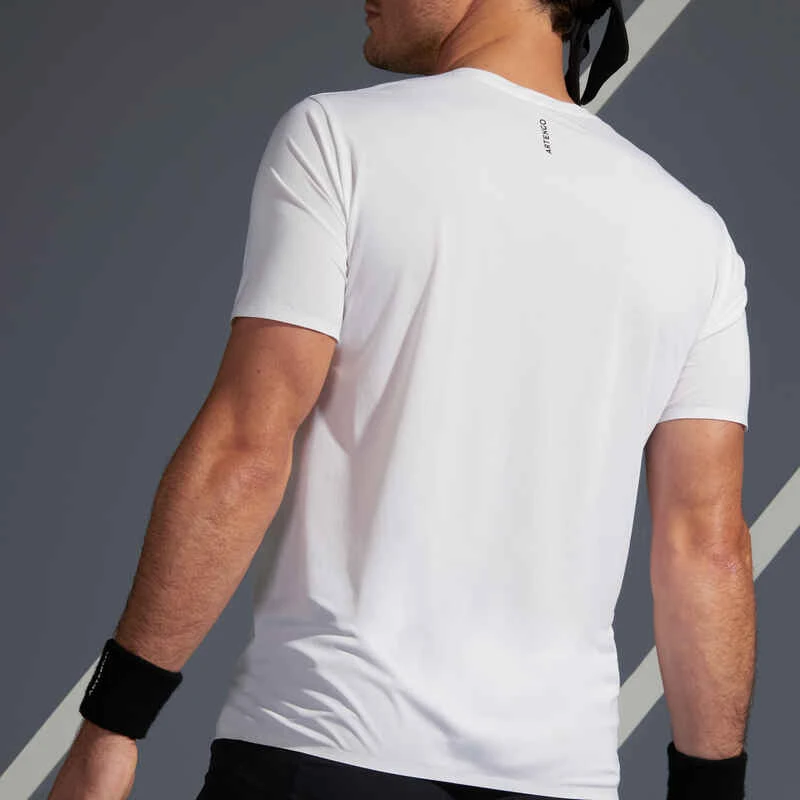 Artengo TEE SHIRT DE TENNIS HOMME TTS 900 LIGHT BLANC NOIR 5 Artengo TEE SHIRT DE TENNIS HOMME TTS 900 LIGHT BLANC NOIR – Image 5