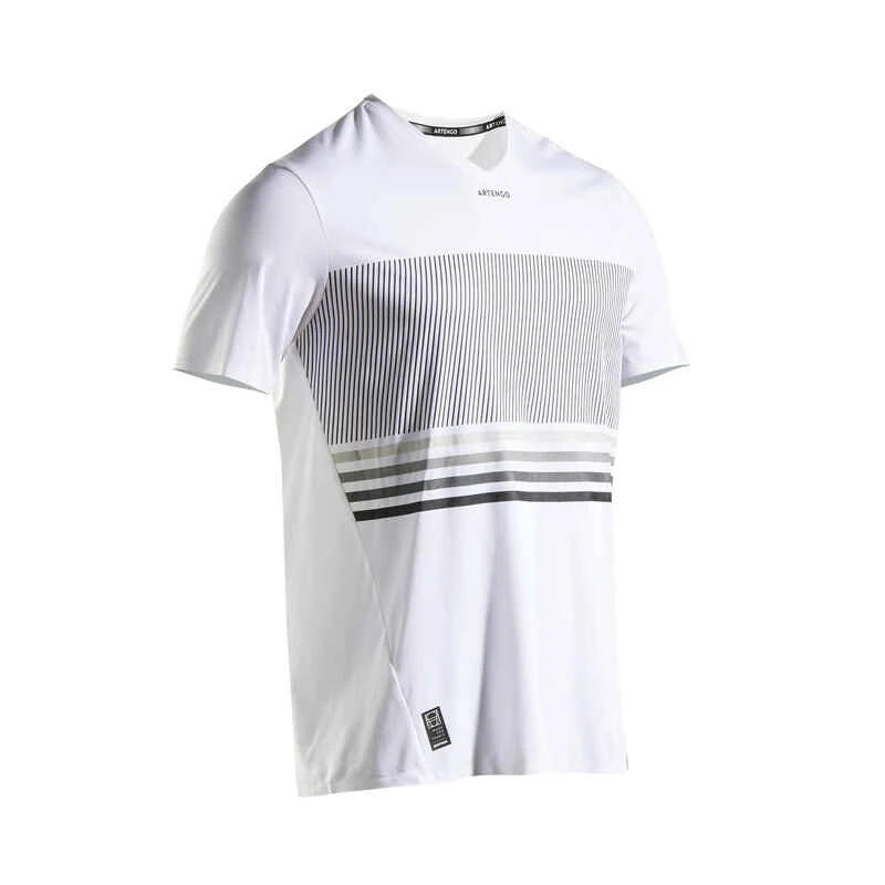 Artengo TEE SHIRT DE TENNIS HOMME TTS 900 LIGHT BLANC NOIR 1 Artengo TEE SHIRT DE TENNIS HOMME TTS 900 LIGHT BLANC NOIR