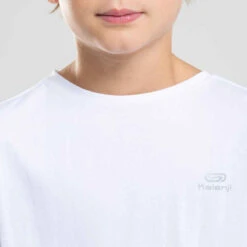 Decathlon Tee-shirt D'athlétisme Manches Courtes Respirant Enfant AT 100 Blanc -Magasin De Vêtements De Sport tee shirt enfant d athletisme at 100 orange fluo 9