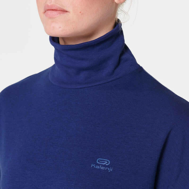 Kalenji T-SHIRT MANCHES LONGUES FEMME DE RUNNING RUN DRY+ BLEU 3 Kalenji T-SHIRT MANCHES LONGUES FEMME DE RUNNING RUN DRY+ BLEU – Image 3