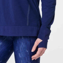 Kalenji T-SHIRT MANCHES LONGUES FEMME DE RUNNING RUN DRY+ BLEU 14 Kalenji T-SHIRT MANCHES LONGUES FEMME DE RUNNING RUN DRY+ BLEU -Magasin De Vêtements De Sport tee shirt manches longues running run dry feel gris carbone femme 4