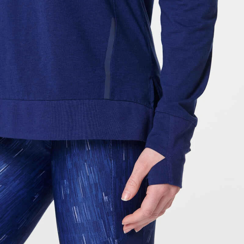 Kalenji T-SHIRT MANCHES LONGUES FEMME DE RUNNING RUN DRY+ BLEU 5 Kalenji T-SHIRT MANCHES LONGUES FEMME DE RUNNING RUN DRY+ BLEU – Image 5