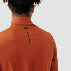 Kalenji TEE SHIRT MANCHES LONGUES RUNNING RUN WARM ORANGE -Magasin De Vêtements De Sport tee shirt manches longues running run warm bleu fonce homme 3