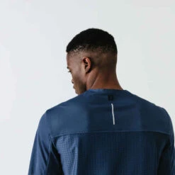 Kalenji T-shirt Running Respirant Et Ventilé Homme - Dry+ Breath Bleu Ardoise -Magasin De Vêtements De Sport tee shirt running homme respirant kalenji dry breath bleu ardoise 4