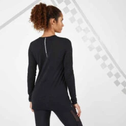 TEE SHIRT RUNNING MANCHES LONGUES FEMME RESPIRANT KIPRUN CARE NOIR -Magasin De Vêtements De Sport tee shirt running manches longues femme respirant kiprun care noir 5