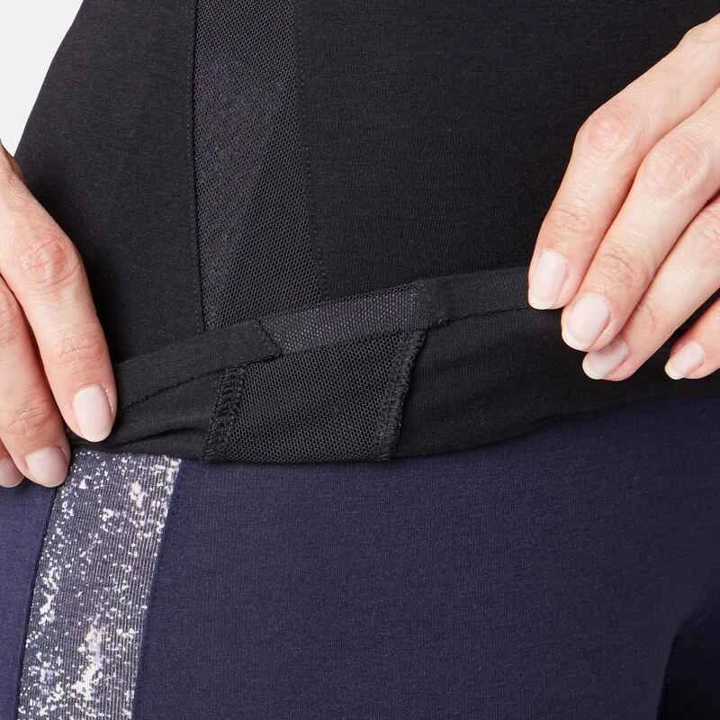 T-Shirt 530 Dévoré Pilates Gym Douce Femme Noir 6 T-Shirt 530 Dévoré Pilates Gym Douce Femme Noir – Image 6