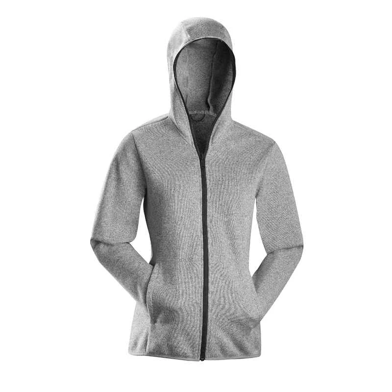 Veste 3en1 Imperméable Confort 0°C De Trek Voyage - TRAVEL 100 Gris Foncé-femme 4 Veste 3en1 Imperméable Confort 0°C De Trek Voyage - TRAVEL 100 Gris Foncé-femme – Image 4