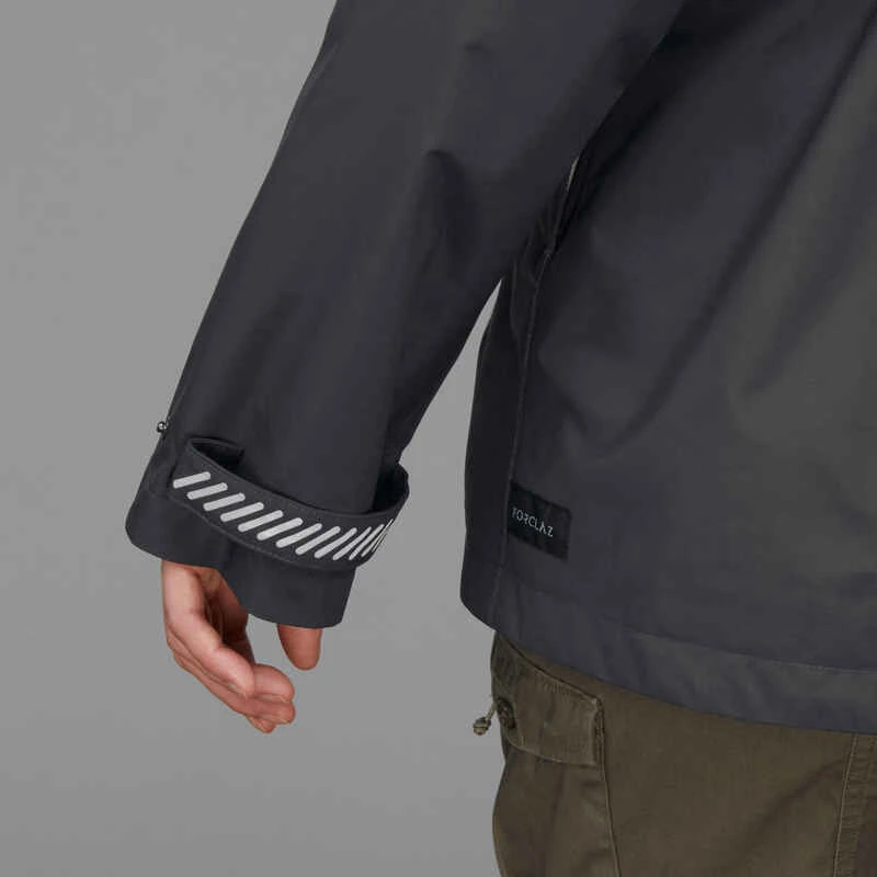 Veste 3en1 Imperméable Confort 0°C De Trek Voyage - TRAVEL 100 Gris Foncé-femme 8 Veste 3en1 Imperméable Confort 0°C De Trek Voyage - TRAVEL 100 Gris Foncé-femme – Image 8