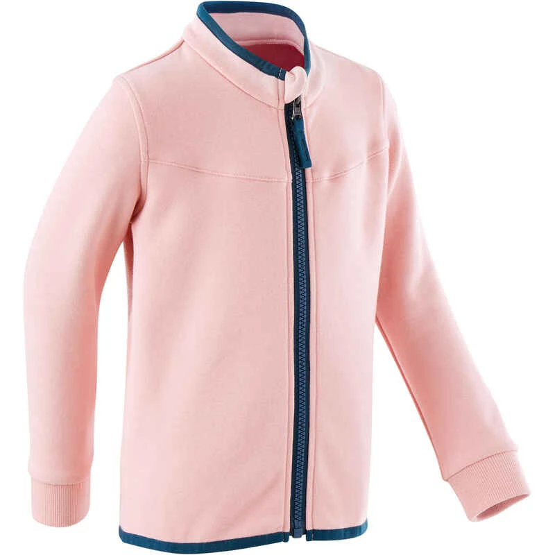 Veste 500 Baby Gym Fille Et Garçon Rose Poudré 1 Veste 500 Baby Gym Fille Et Garçon Rose Poudré