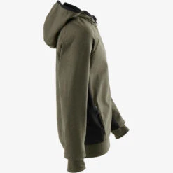 Veste Capuche Chaude, Respirante S900 Garçon GYM ENFANT Kaki Chiné -Magasin De Vêtements De Sport veste capuche chaude respirante s900 garcon gym enfant kaki chine 3