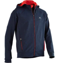 Veste Capuche S900 Gym Garçon Bleu Rouge