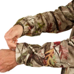 VESTE CHASSE SILENCIEUSE RESPIRANTE 100 CAMO FORET -Magasin De Vêtements De Sport veste chasse silencieuse respirante 100 camo foret 8